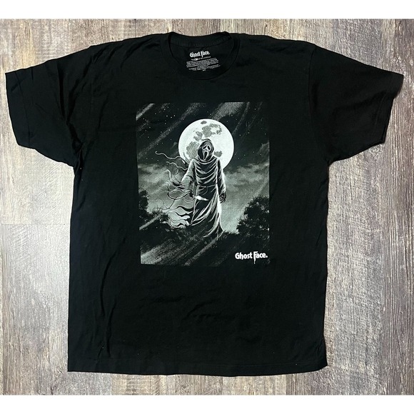 Moon Collection Other - Ghostface Graphic T Shirt Black Horror Movie Tee Size XL Scream Moon Print